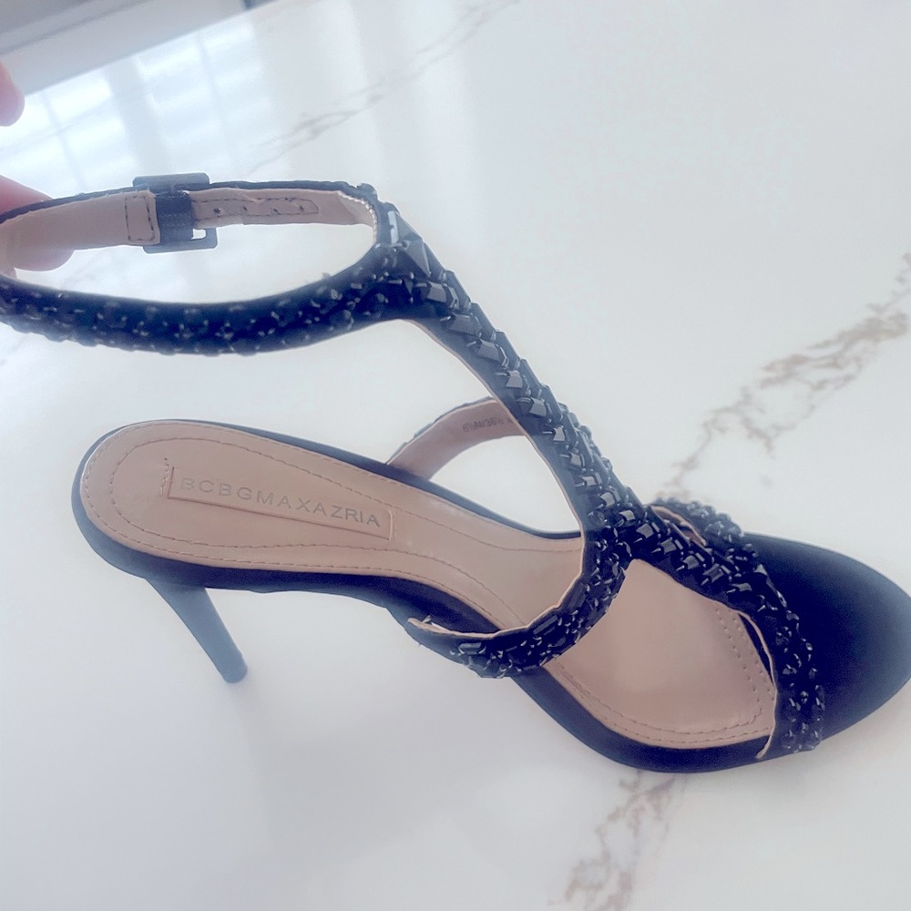 BCBGMAXAZRIA MA-PING Black Matte Satin pumps - Picture 6 of 7